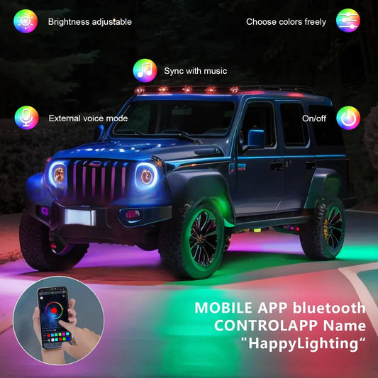 RGB Chassis Light APP Control Ambient Light LED Car Neon Light