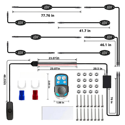 RGB Chassis Light APP Control Ambient Light LED Car Neon Light