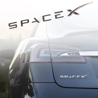 SPACEX Decals 3D Metal Tesla Emblem Sticker Tesla LOGO Cover for Model 3 Y X S Accessories