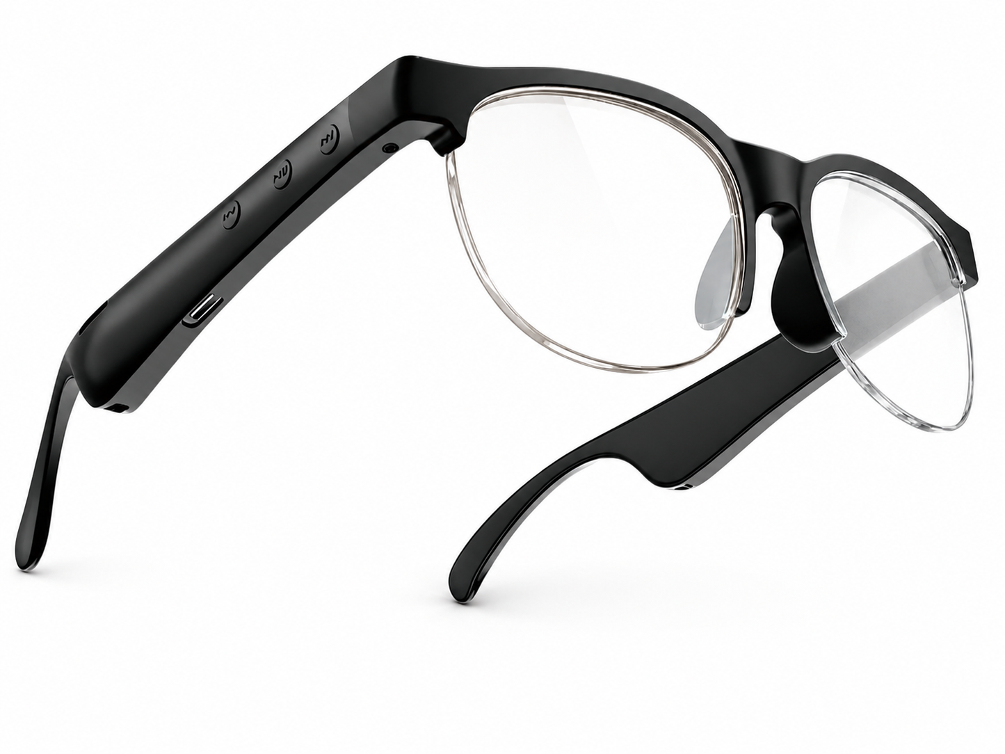 Semi-Rimless AI Audio Smart Glasses-S01