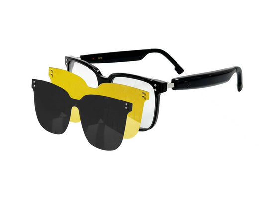Smart Audio Glasses with Magnetic Clip-On Lenses-VA30