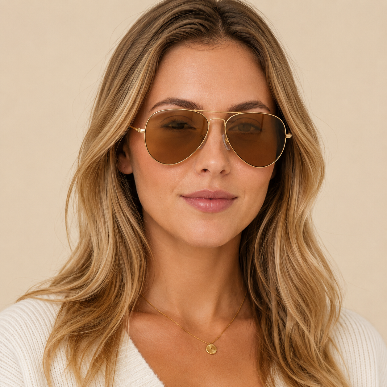 GC001 Classic Teardrop Aviator Sunglasses – Mineral Glass Lenses UV400 Protection