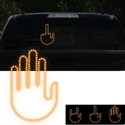 Funny LED Illuminated Gesture Hand Lamp with Remote