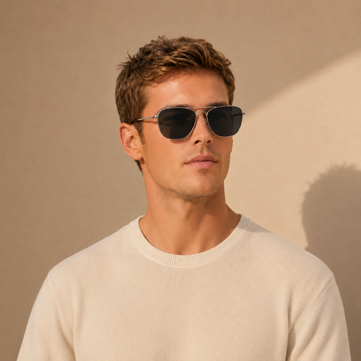 GC004 Classic Aviator Sunglasses – UV400 Mineral Glass Lenses for Everyday & Driving