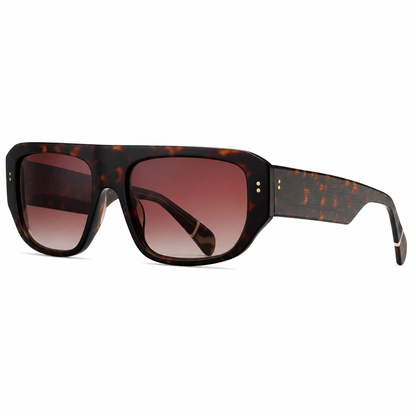 SA2601037 Modern Square Acetate Sunglasses – TAC Polarized UV400 Protection