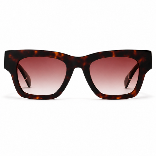 SA2601039 Bold Square Acetate Sunglasses – TAC Polarized UV400 Protection