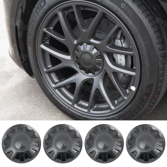 EVCORE Tesla Model 3 Highland Wheel Center Hub Caps 18 Inch Überturbine Wheel Center Caps Kit 4PCS