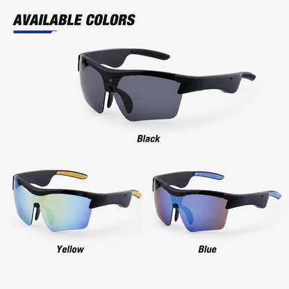 Smart Cycling Glasses with Bluetooth Music & Hands-Free Calls-S18