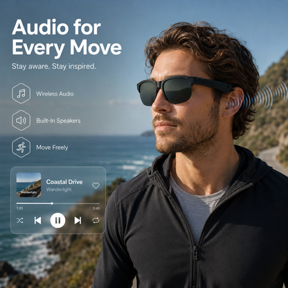 Semi-Rimless AI Audio Smart Glasses-S01