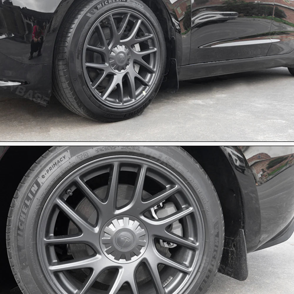 EVCORE Tesla Model 3 Highland Wheel Center Hub Caps 18 Inch Überturbine Wheel Center Caps Kit 4PCS