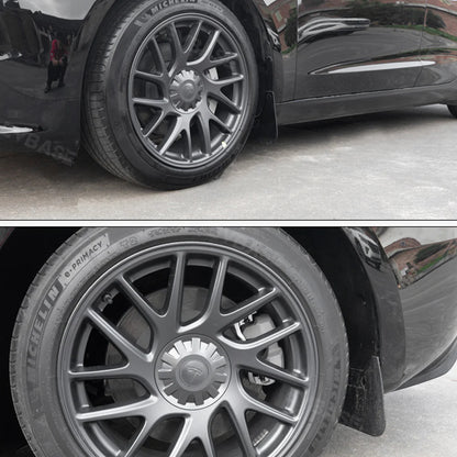 EVCORE Tesla Model 3 Highland Wheel Center Hub Caps 18 Inch Überturbine Wheel Center Caps Kit 4PCS