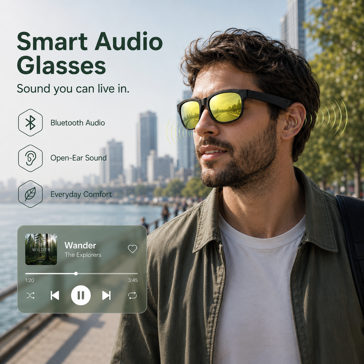 AI Audio Smart Glasses-AS01