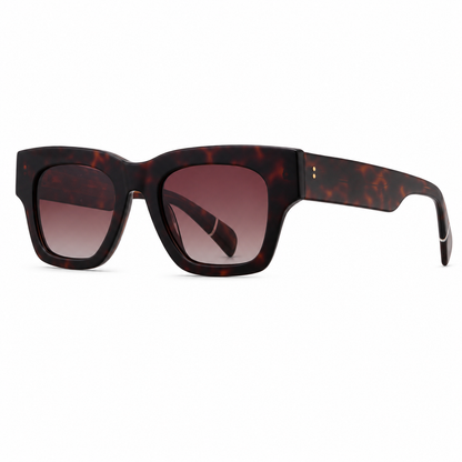 SA2601039 Bold Square Acetate Sunglasses – TAC Polarized UV400 Protection