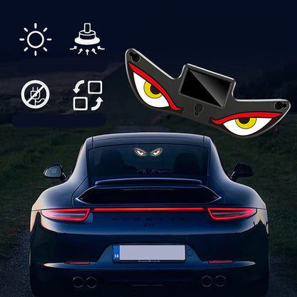 Solar Powered Devil's Eye LED Car Warning Light 🚗💡