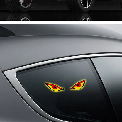 Solar Powered Devil's Eye LED Car Warning Light 🚗💡