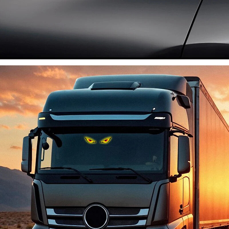 Solar Powered Devil's Eye LED Car Warning Light 🚗💡